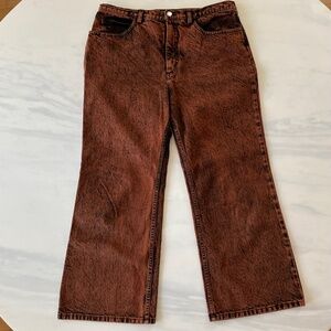 Rachel Comey Bolada Jeans in Orange/Rust Size 12 (35 x 27)